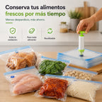Set de Bolsas al Vacío + Succionador ¡Alimentos Siempre Frescos! 🥦🥩