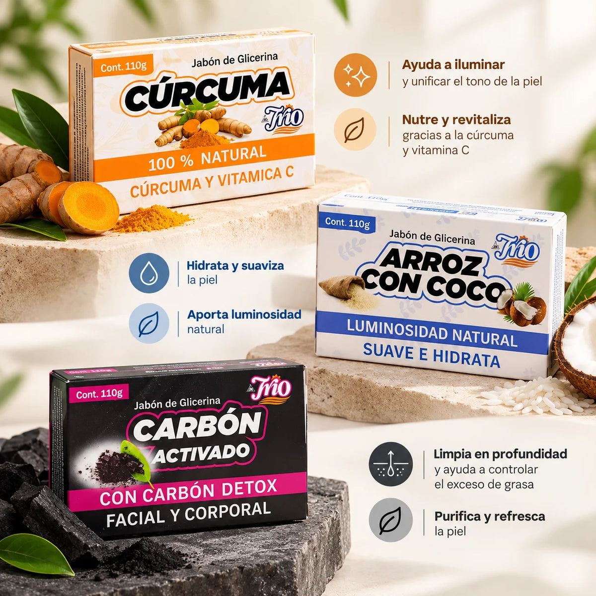 Shampoo de Romero + Jabón Artesanal ⭐ ¡CUIDA TU PIEL DE FORMA NATURAL!