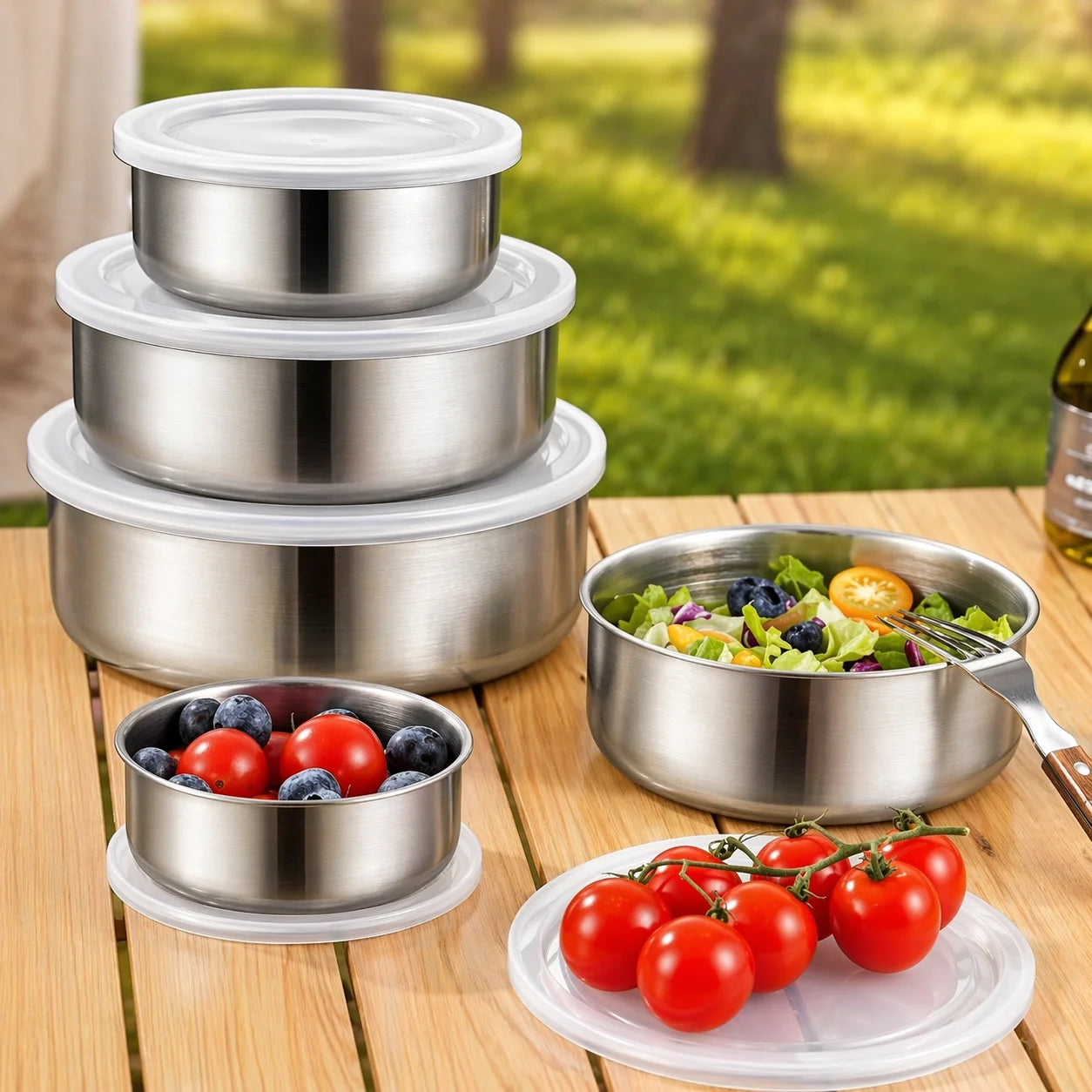 Set de Bowls 5 Piezas ¡Organiza tu Cocina como un Profesional! 🥗✨