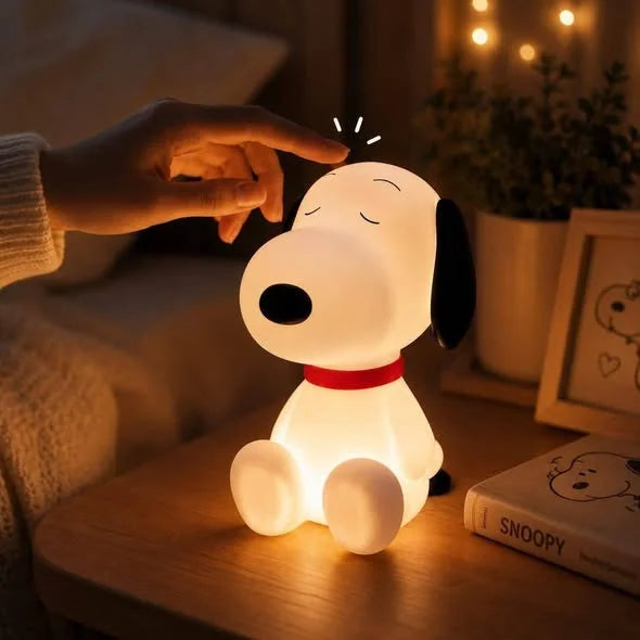 Lampara Touch de Snoopy 🌙 ¡ILUMINA CON TERNURA!