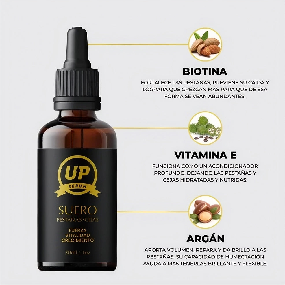 SERUM UP - Pestañas Y Cejas ✨ ¡El Secreto para una mirada irresistible!